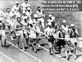 A bird's eye view of the start of the 50 km event