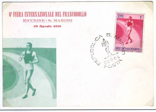 1954 1L FDC - San Marino